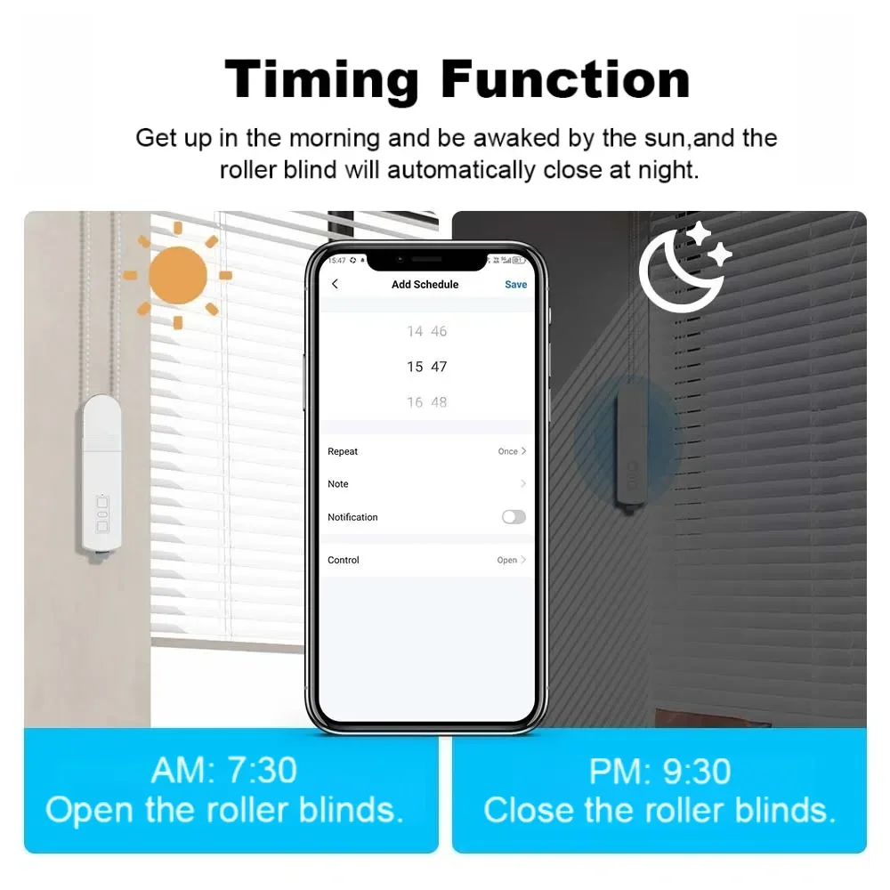 Tuya 스마트 블라인드 모터 Wifi 자동 전기 롤러 셔터 그림자 App 제어 리프팅 커튼 열기 닫기 드라이버