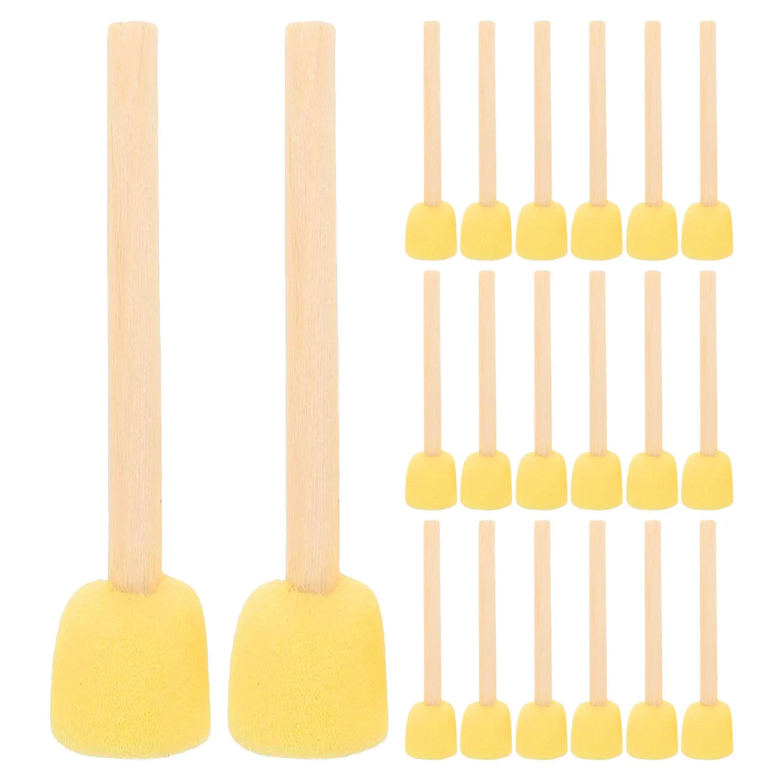 20 Pcs Paint Tools for Painting Crafts Brushes Sponge Crafting Sponges and