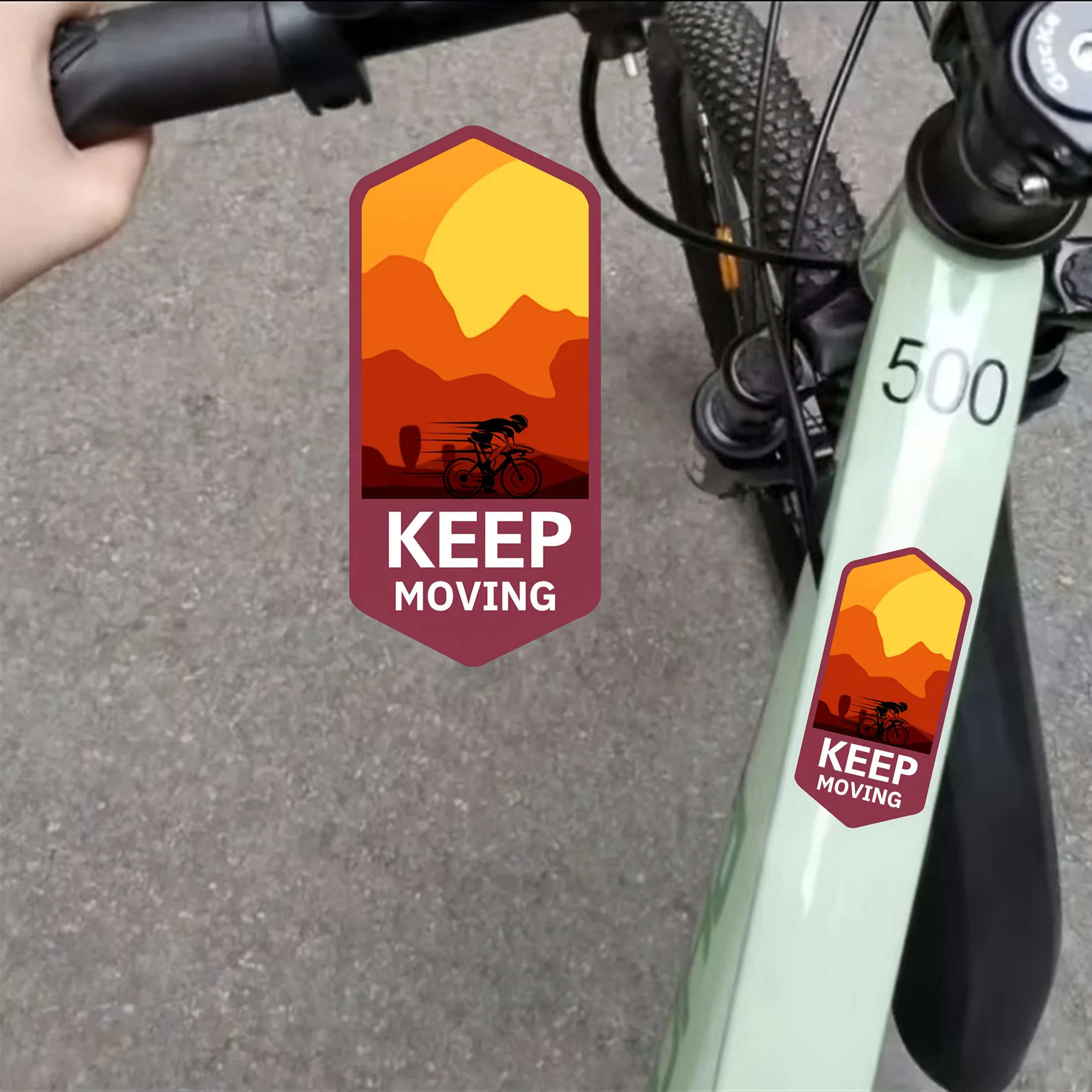 Mountain Biking Holidays - 1Pair Keep Moving Mountain Sunset Cyclist
