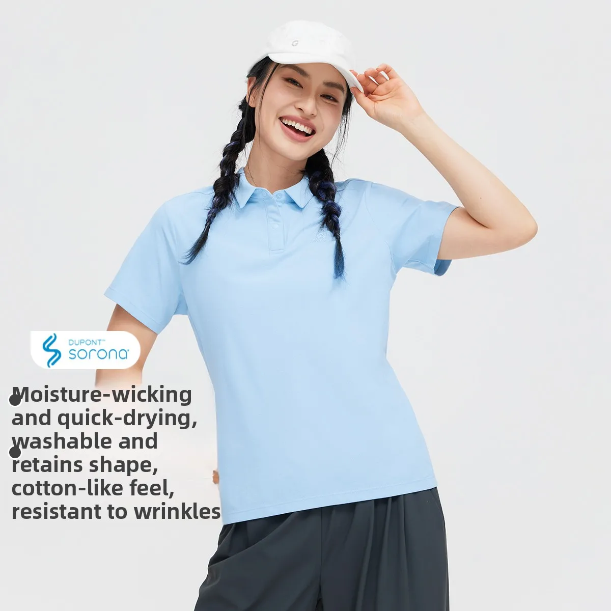 Ladies Quick Dry Sport  Shirt Thin Short Sleeve Outdoor Breathable T-Shirt Summer Fashion Daily Straight Cut Pure Color