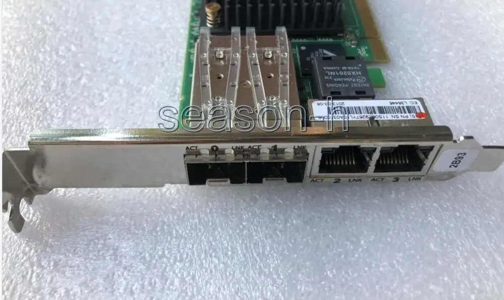 Imagem -03 - Portas Pcie2 2x10gb Fcoe 2x 1gbe Rj45 Placa de Rede do Adaptador 74y3518 00e9267 2b93