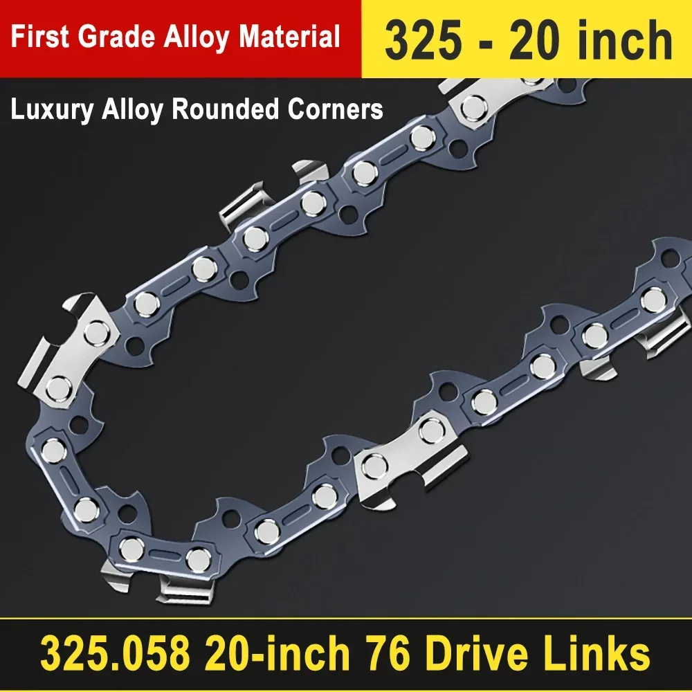 Imagem -04 - Motosserra a Gás Profissional 76dl Corrente 0.325 Passo 0.058 Dente Guia Liga de Alta Qualidade Arredondada 20 Polegadas Conjunto de Motosserra a Gasolina 20