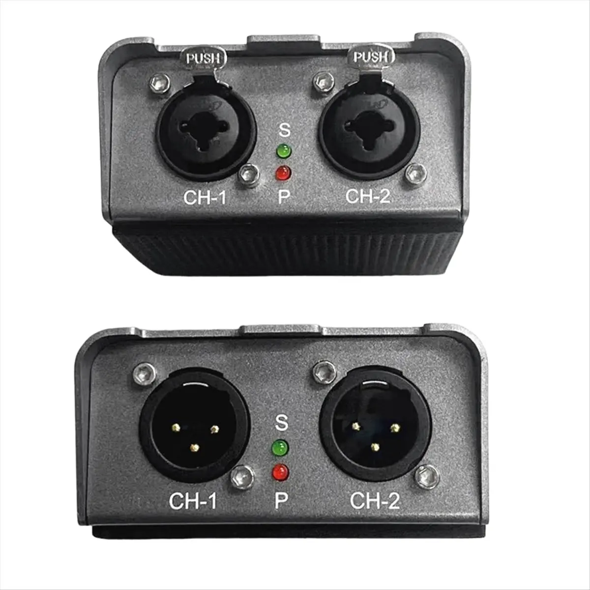 2 Way XLR Audio Fiber Optical Extender Transceiver Receiver Up to 20km 2 CH XLR Balanced Audio Fiber Extender EU Plug