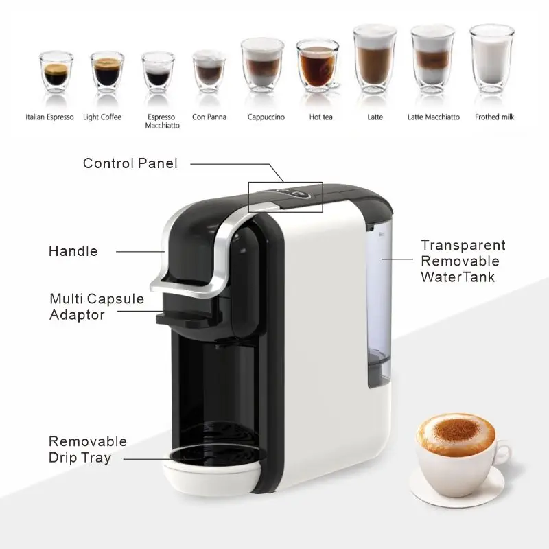 

Automatic home office electric coffee machine 19 Bardot capsule coffee machine, compatible with home and hotel use