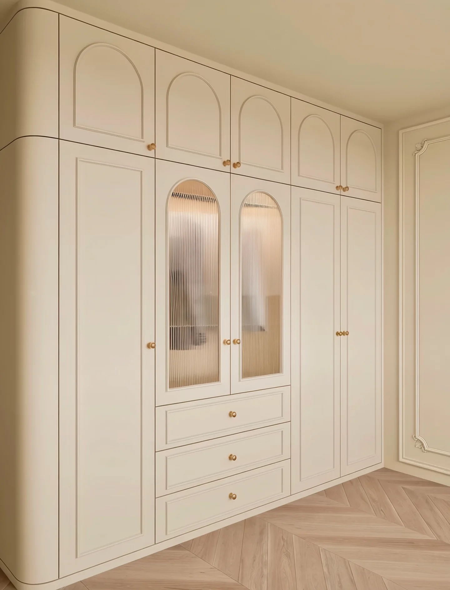 خزانة خشبية حديثة قابلة للتحويل، خزانة ملابس، أثاث غرفة نوم متين مع كوب ملابس، أثاث منزلي لغرفة المعيشة #5