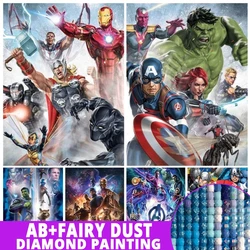 AB Fairy Dust 5D Diamond Painting Avengers Marvel Mosaic trapano completo punto croce strass kit immagini artigianato fai da te decorazioni per la casa