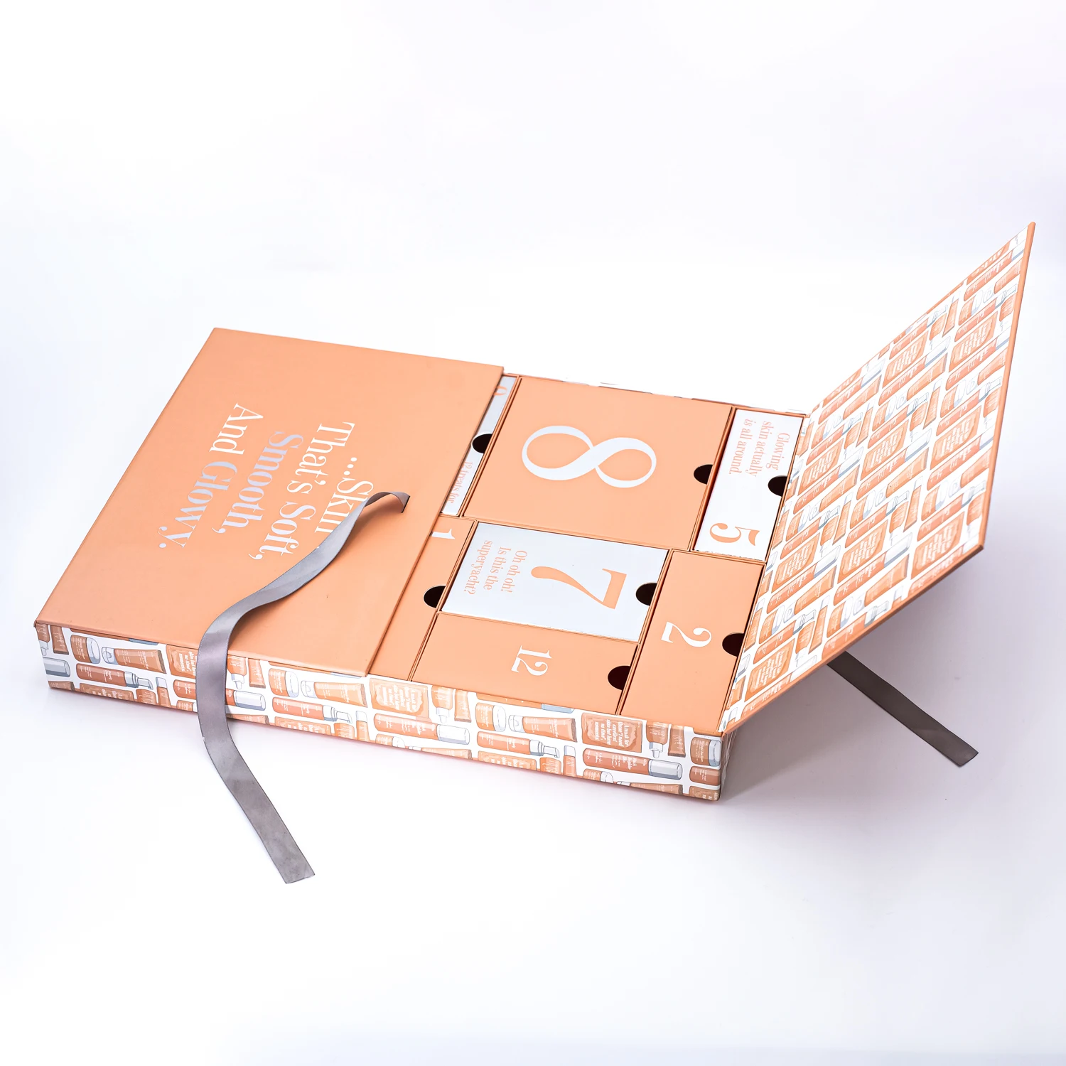 2025.custom Luxury Blind Mystery Christmas Countdown Custom Cardboard Advent Calendar Packaging Drawers Gift Box - Image 3