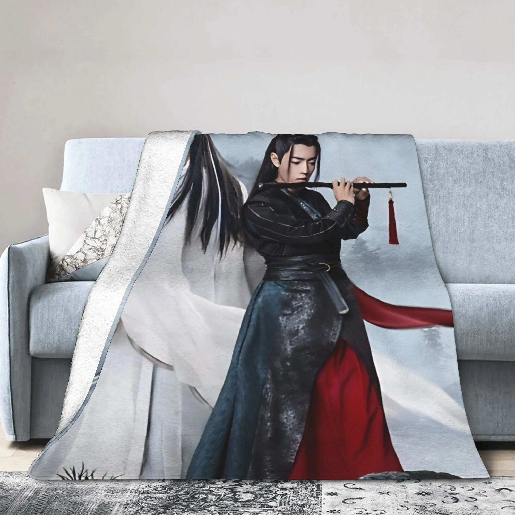 WangXian Bunny Mo Dao Zu Shi The Untamed Blanket Quality Comfortable  Throw Blanket Spring Travel Car Chair Sofa Bed Bedspread