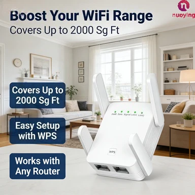 Nuevo Extensor WiFi AC1200 de 1200Mbps, Repetidor WiFi de Doble Banda 2.4G/5GHz, Amplificador de Señal de Largo Alcance, Punto de Acceso a la Red