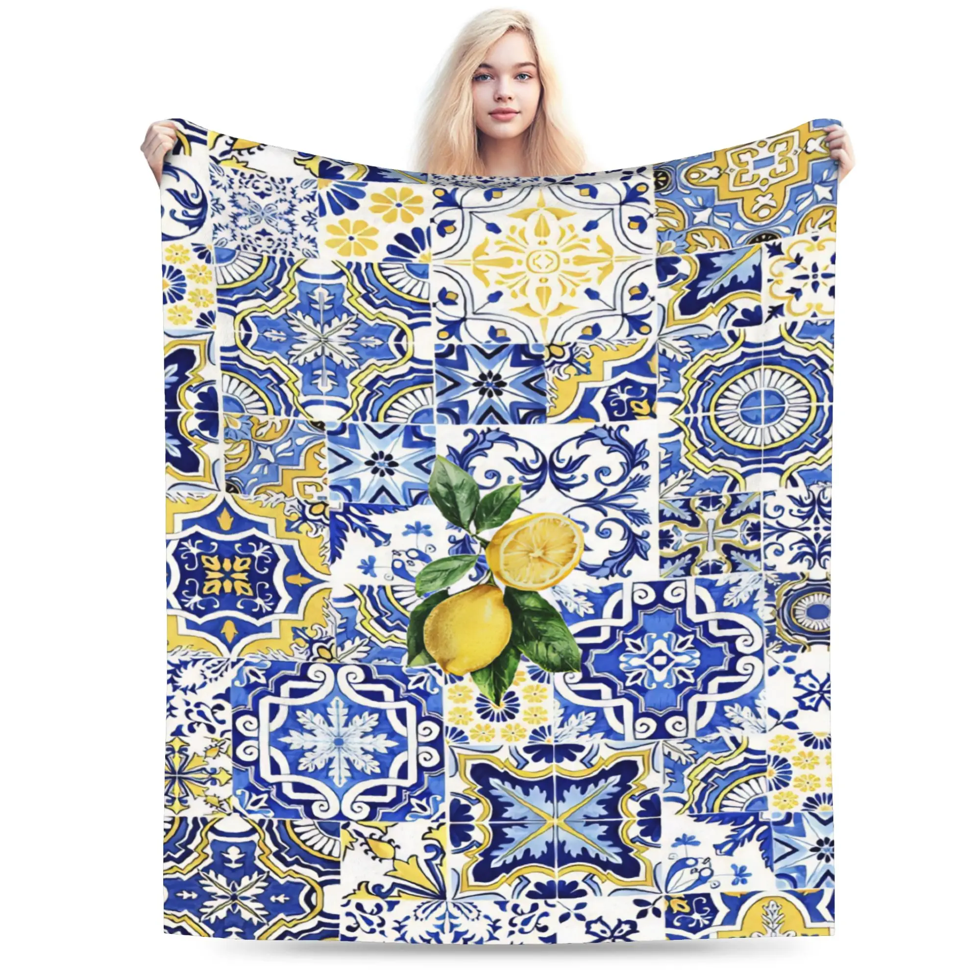 Lemon Sicily Rectangle Blankets Ultra-Soft Flannel Comfortable Gifts  Throw Blankets Quilt