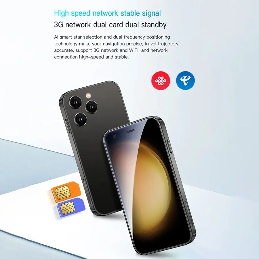 SOYES XS15 3.0in Android8.1 Mini Smartphone 2GB RAM 16GB ROM Dual SIM Standby 3G Network Compact Mobile Phone