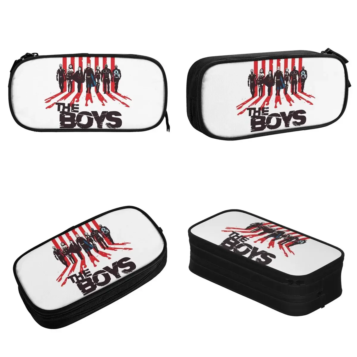 The Boys TV Show The Seven Homelander Pencil Cases Pen Box Bags for Student Big Capacity School Supplies Gifts Pencil Pouch