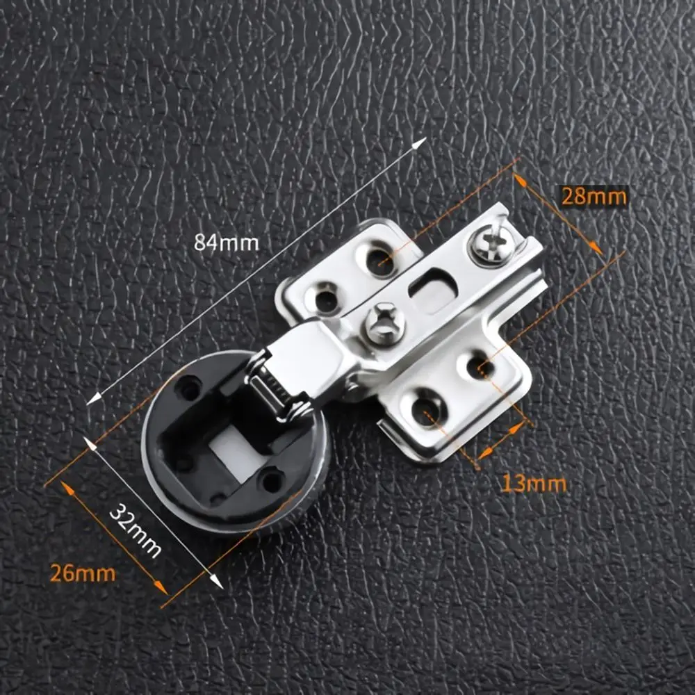 2PCS Interior No Hole Connector Glass Door Hinge Useful Window Accessories Furniture Supplies Cabinet  Hinge Clip