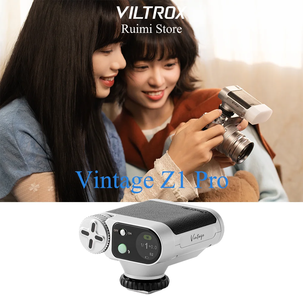 viltrox-vintage-z1-pro-retro-on-camera-ttl-flash-hss-1-8000s-touchscreen-24ws-1s-recycle-usb-c-for-sony-canon-nikon-fujifilm