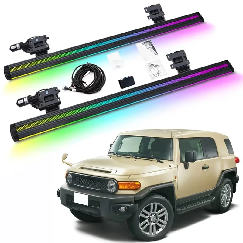 

LED Colorful Lighting Electric Power Running Board Electric Side Steps for FJ CRUISER 2005+