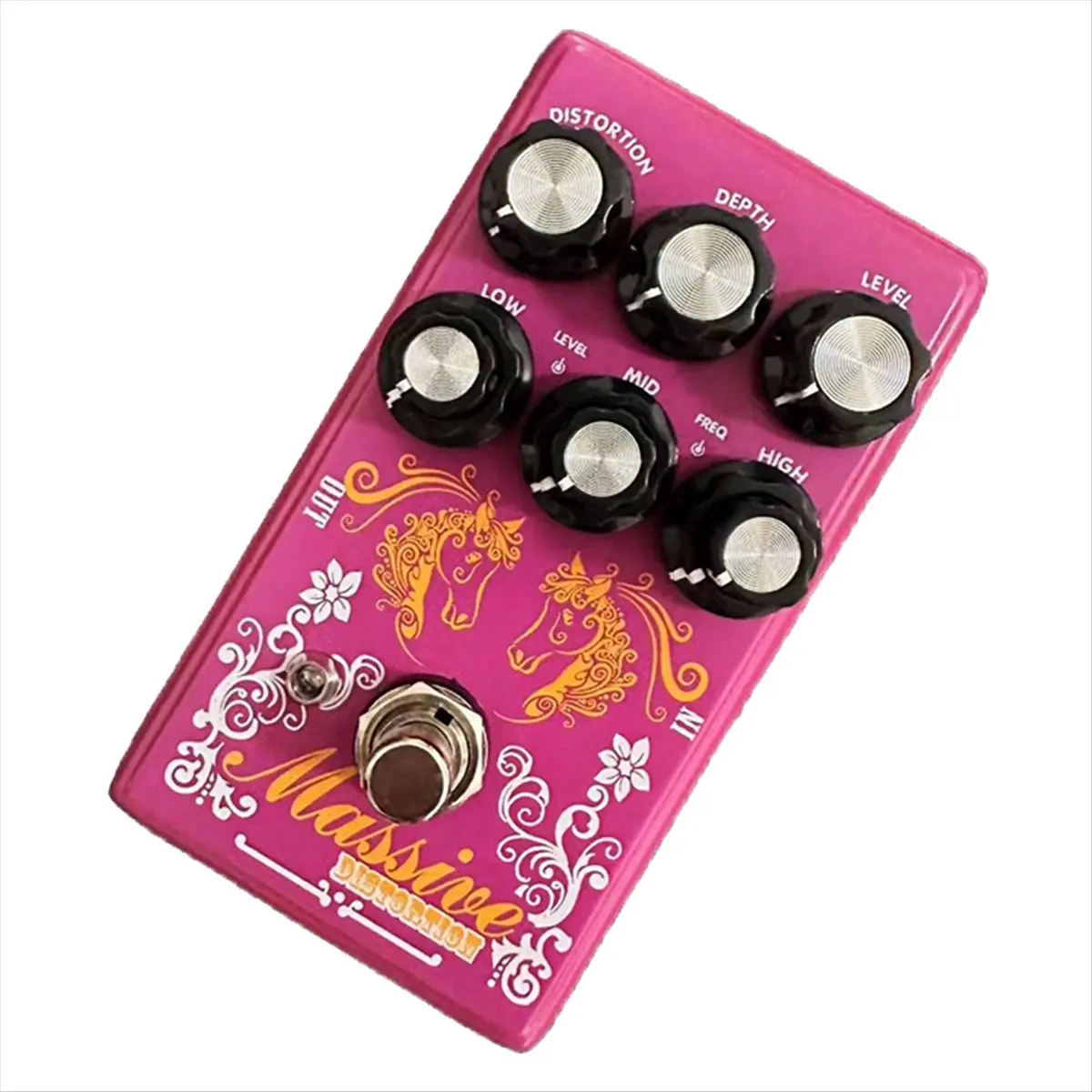 Y366A HOT  Guitar Distortion Overdrive Effect Pedal, Depth ,Level,3-Band Parametric EQ Sound Modifier,Overdrive Guitar Pedal