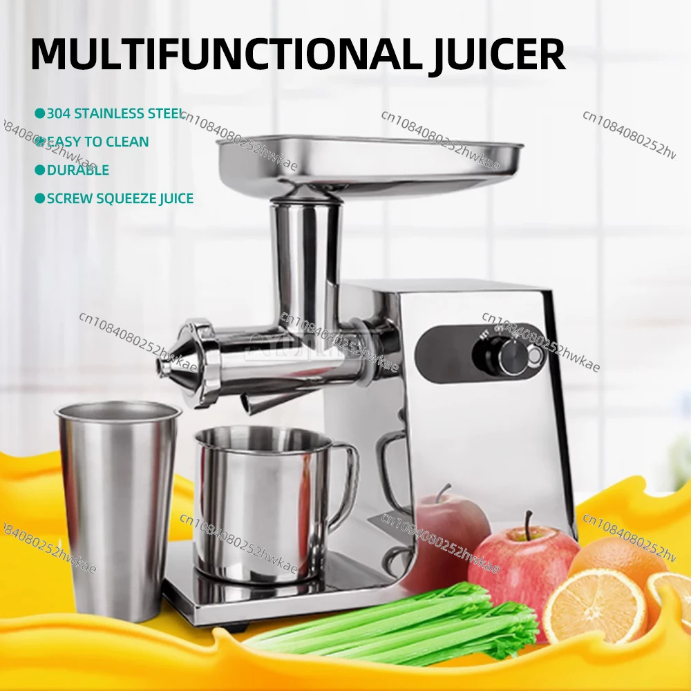 Separation Of Residue And Juice Fruit Vegetable Juicer Compact Cold Press Juicer Machine Stainless Steel