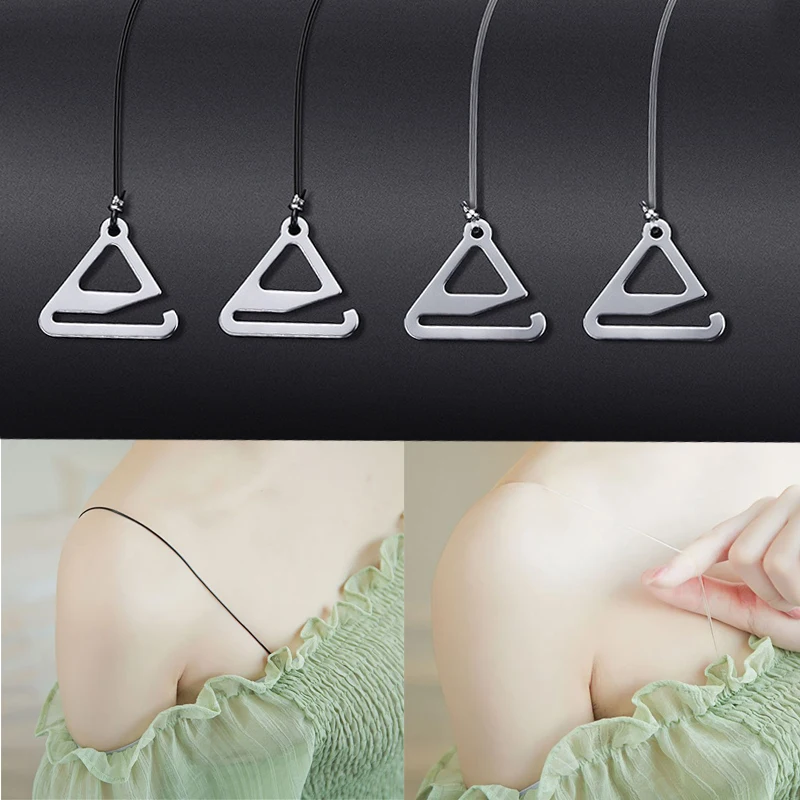

Summer Clear Invisible Bra Strap Silicone Bra Accessories Bra Shoulder Strap Women Adjustable Transparent Hook Invisible Straps