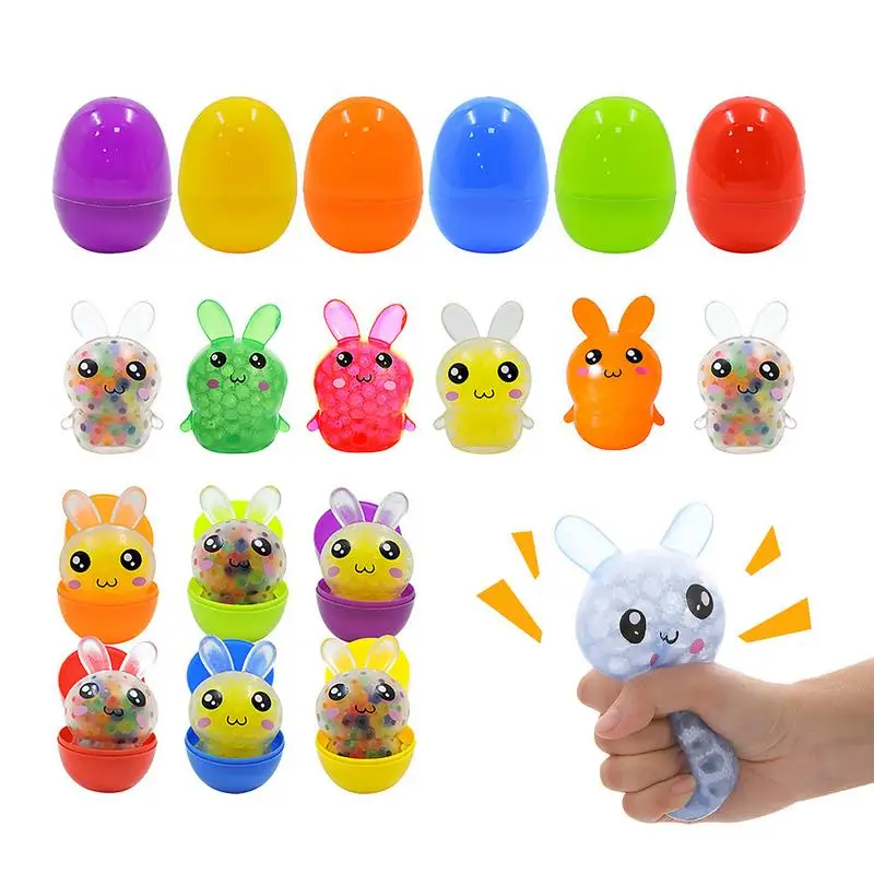 Mini Soft Squeeze Toy Squishy Easter Toys 12pcs Squishy Fidget Toys Portable Small Sensory Ball For Boys Kids Gift