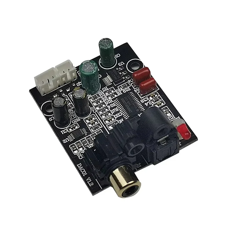 3CGRO-Digital Audio Decoder DAC 24 Bit 192K Optical Fiber Coaxial Decoder Signal Input Stereo Output Decod For Sound Amplifier
