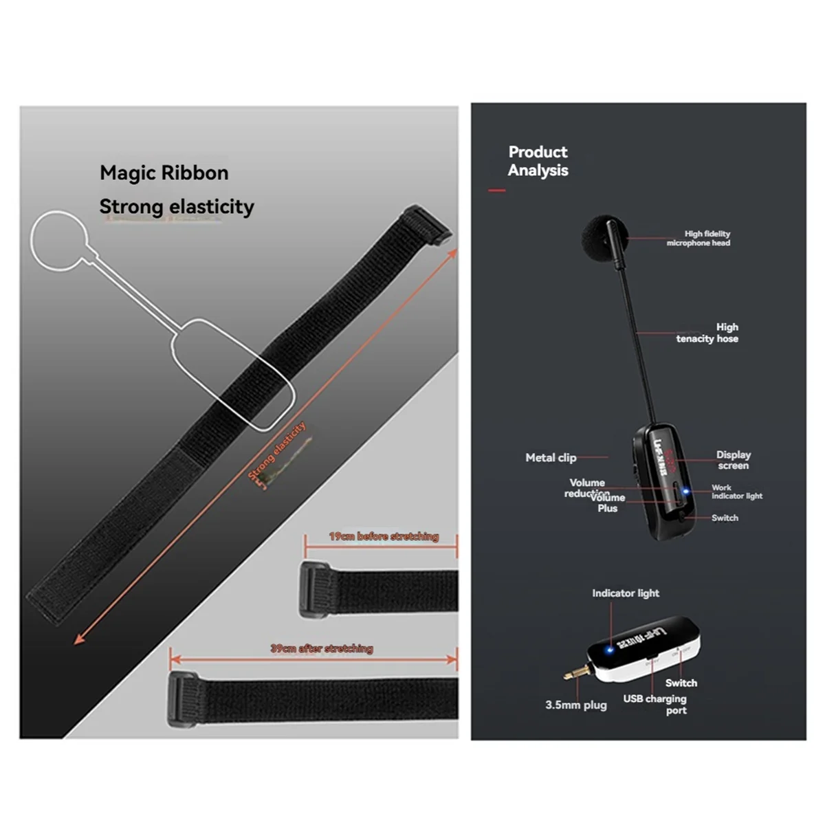 BAAZ HOT~Clip-on-Mikrofon für Musikinstrumente – vielseitiges Mikrofon für Erhu-Tonabnehmerverstärker