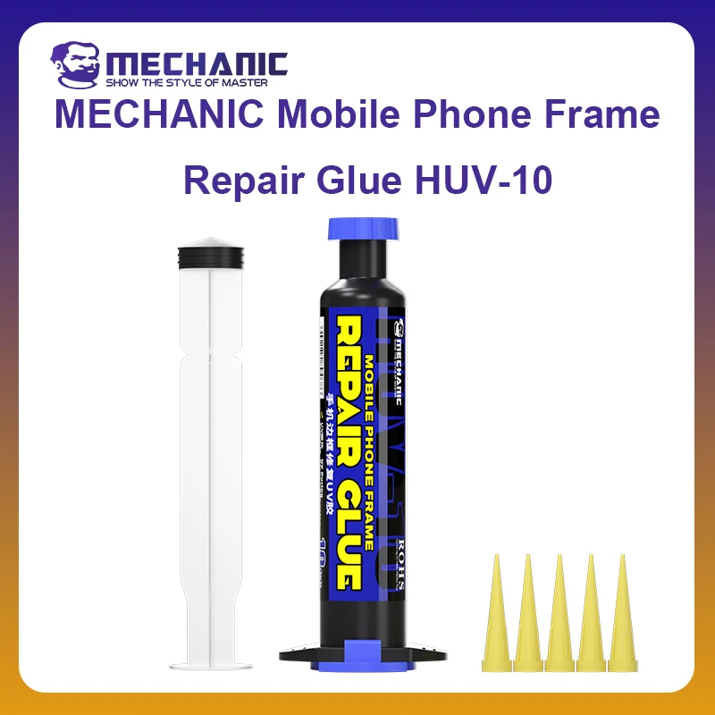 MECHANIC OFFICIAL HUV-10 Transparent Mobile Phone Repair Clue Strong Adhesion Fast Curing MultiFunctional Frame Repair UV Glue