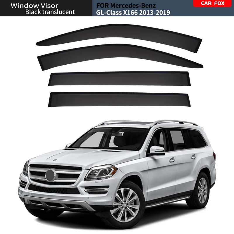 

For Be-nz GL Class 2006-2012 Plastic Window Visor Vent Shades Sun Rain Deflector Guard FOR GL Class 2013-2015