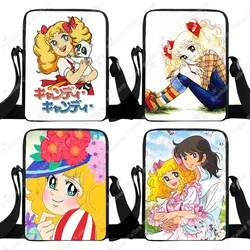 Candy Candy Anime Crossbody Bags 90s Vintage Cartoon Women Handbag Shoulder Bag Portable Storage Bag Book Bags Cute Clutch Gift