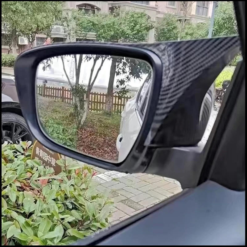 

For Nissan Rogue X-trail T32 2014-2020 Rearview Mirror Cover Caps Sticker Trim With Horn Decorate Car Styling Auto Accessories