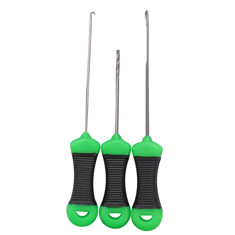 3Pcs Kit Outdoor Fishing Bait Needles Rigging Tool For Rig Boilie Terminals For Rig Making Carp Fishing Tool Accessories