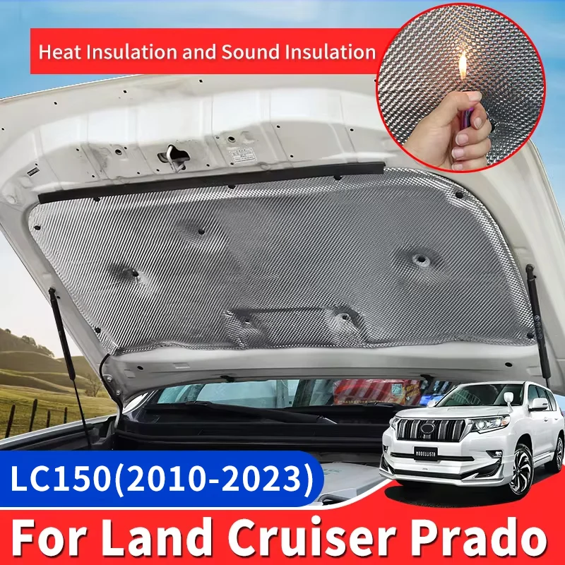 Engine Room Insulation Heat Aluminium Foil Board For Toyota Land Cruiser Prado 150 LC150 Sound Lining Modification Accessories