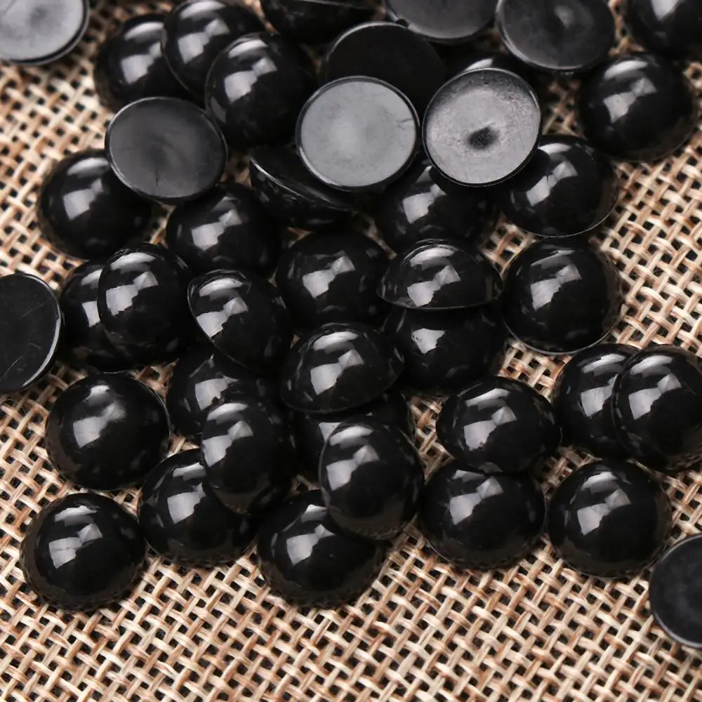 Poupées à feutrer en plastique durable avec yeux de sécurité, ours, fabrication d'animaux et de marionnettes, accessoires noirs, cadeau de Noël, 3-12mm, 100 pièces