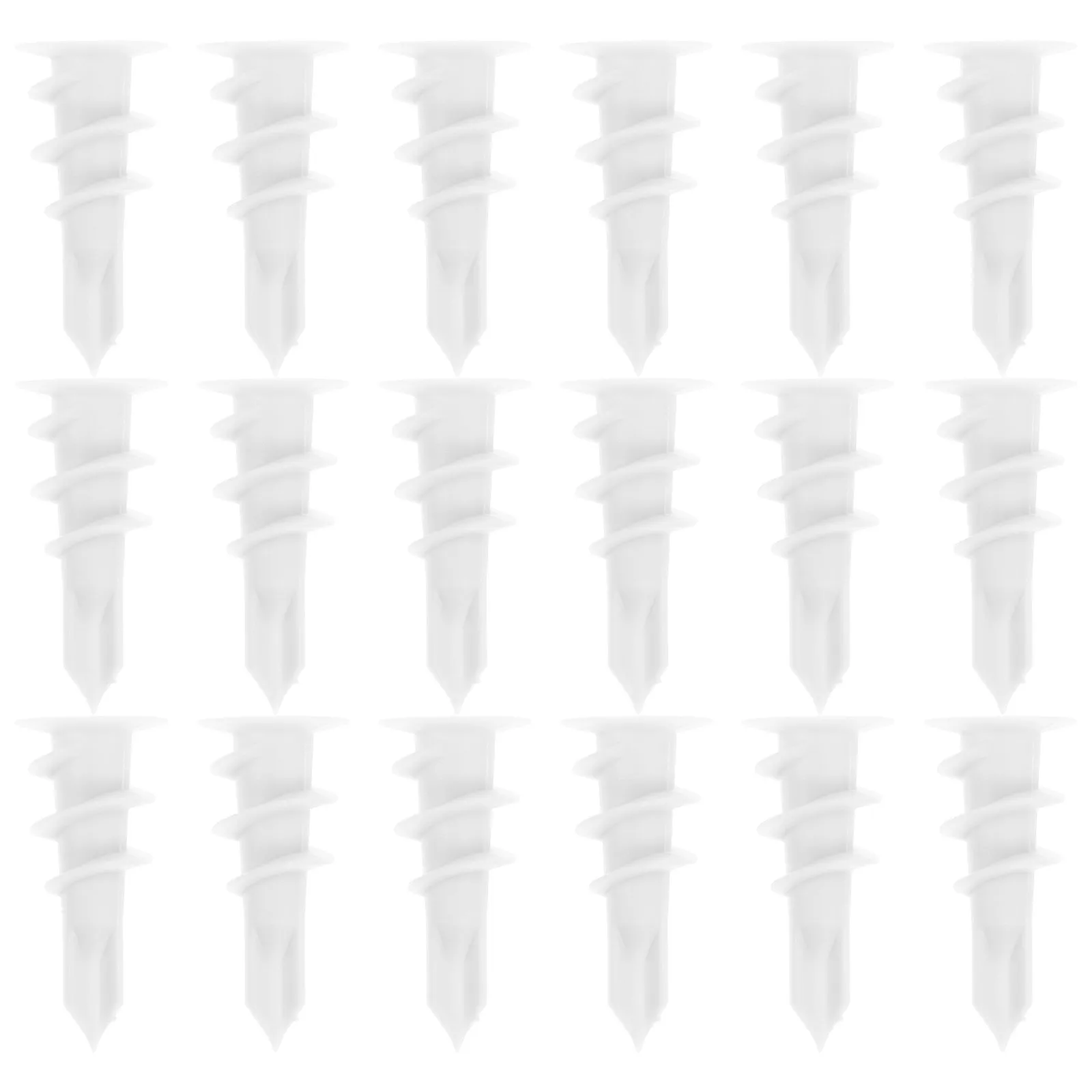 20 Pcs Concrete Drywall Expansion Tube Screws for Gypsum Walls Expands Fixing Sturdy Tubes Useful