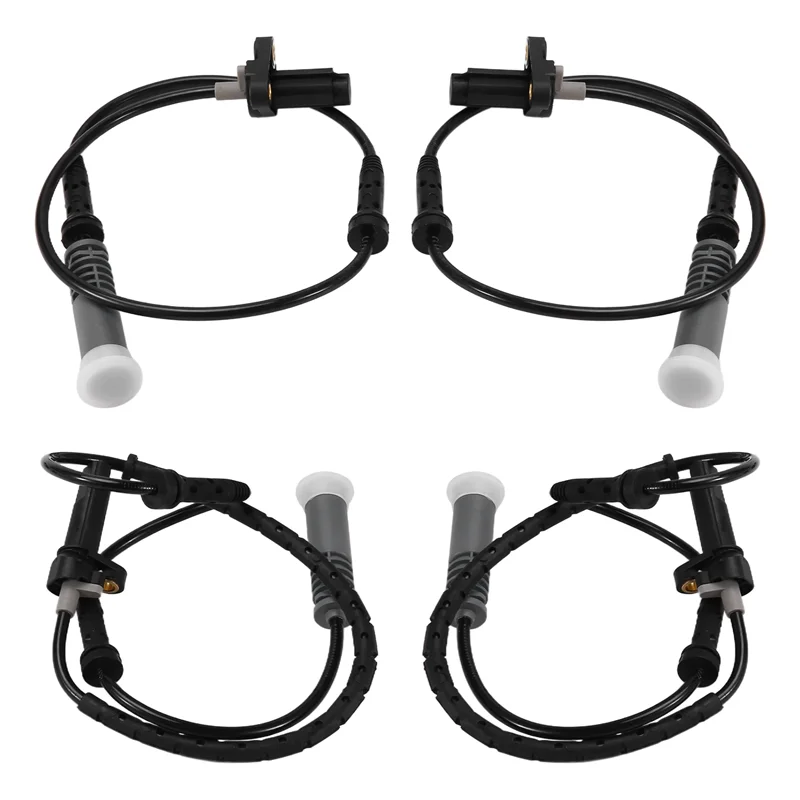 

AW-4Pcs Front Rear Letf Right ABS Wheel Speed Sensor For BMW 5 Series E39 Anti-Lock Sensor 34521182159 34521182160