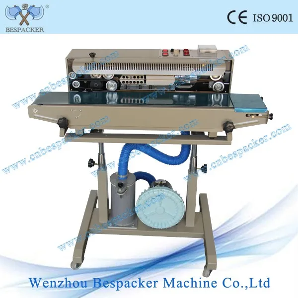 DBF-1000G Factory Continuous Plastic Bags Sealing Machine with Gas Inflation