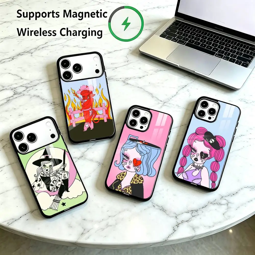 Valfre Art Print Hot-selling Phone Case For iPhone18 17,16,15,14,13,12,11 Plus,Pro Supports Magnetic Wireless Charging