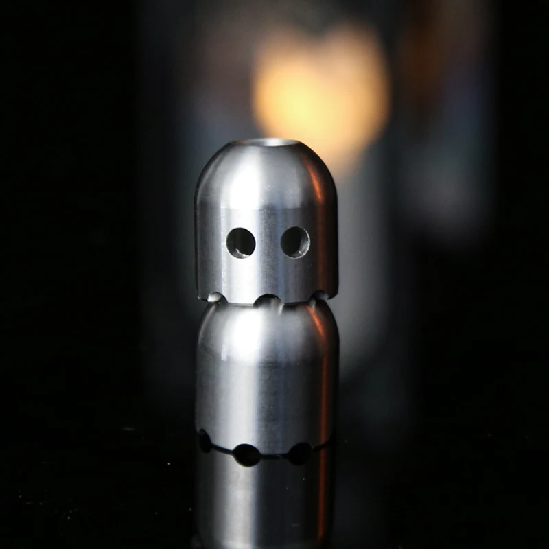 شبح الفولاذ المقاوم للصدأ سكين قطرة قلادة الكبار تململ لعبة Paracord حبل الضغط اللعب Edc ملحق موضة الرجال النساء هدية #3