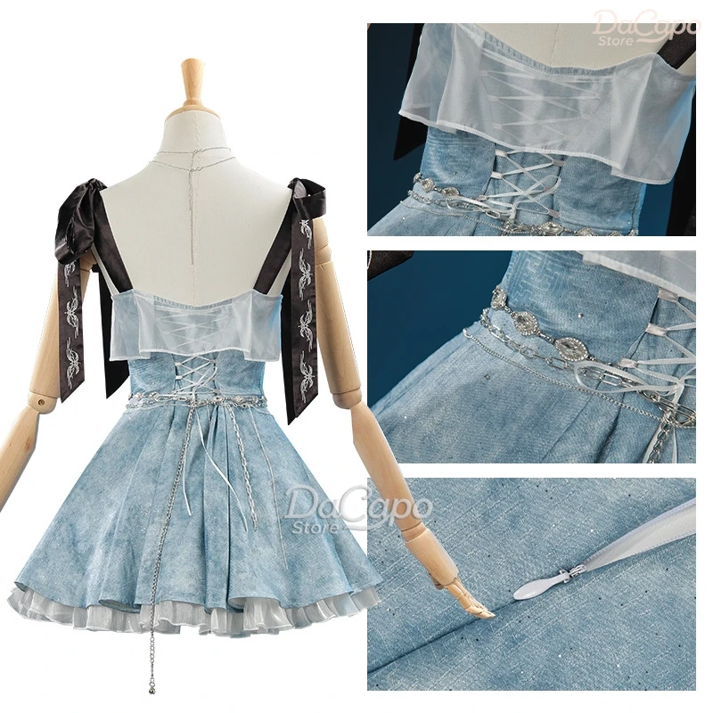 Love And DeepSpace Player Mc Outfit Protagonist Kostüm Heart Skip Game Cosplay Dating Kleid Caleb Paar Kleidung Trägerkleid