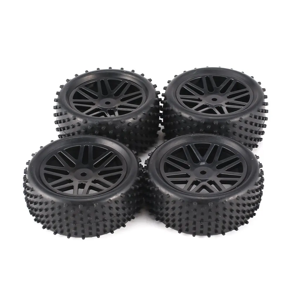 YSIDO 4Pcs 1/10 1/12 Off Road Tires Wheel Rims 12mm Hex for HSP 94177 Tamiya Traxxas Wltoys 144001 124017 124016 RC Buggy Car