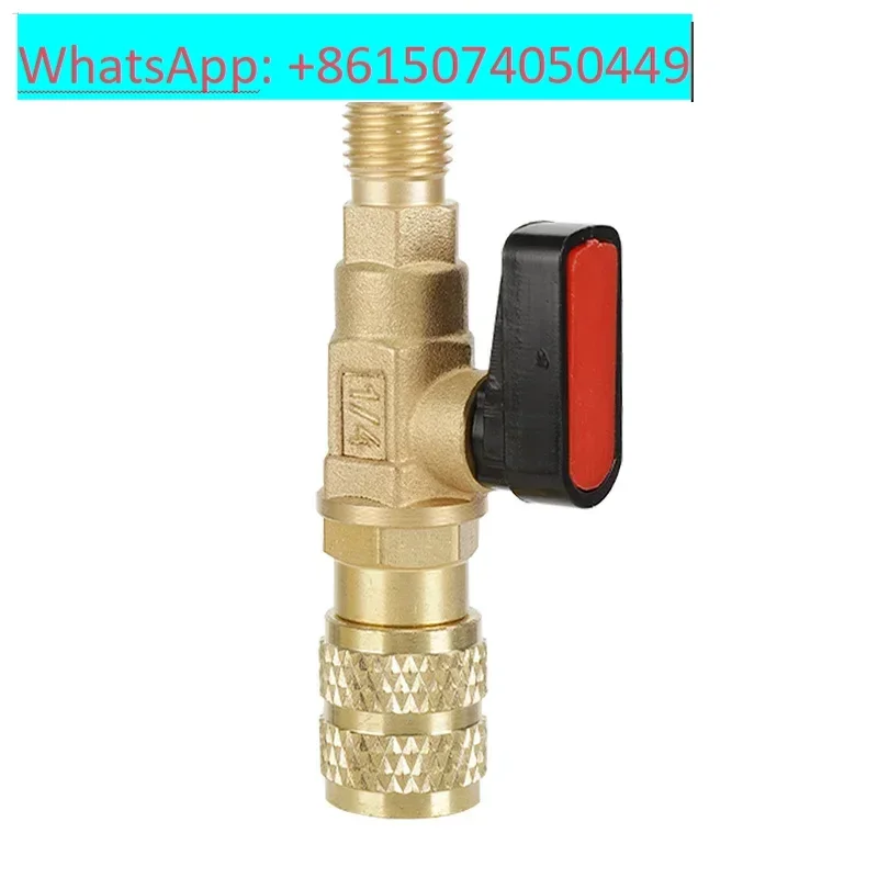 Refrigerator air conditioner R22 liquid ball valve becomes R410a all-copper safety liquidballvalve refrigeration quick adapter