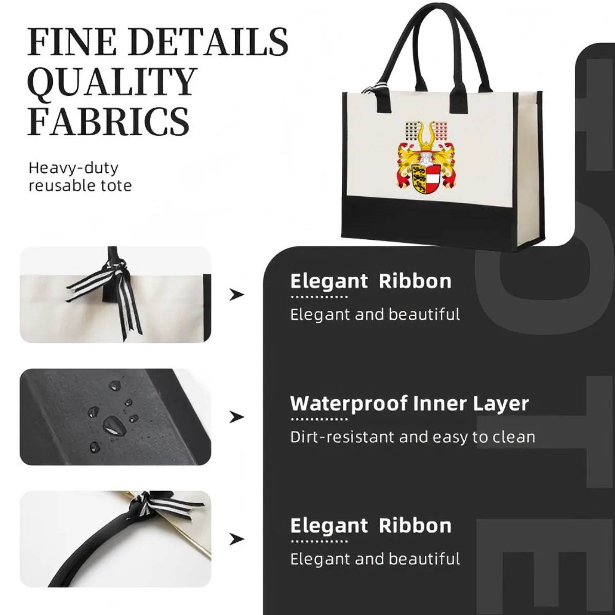 Landtag of Carinthia 2026 وصول جديد موضة عملية واسعة قابلة لإعادة الاستخدام حمل حقيبة نمط طباعة 2 لهجة الثقيلة كتف كبير