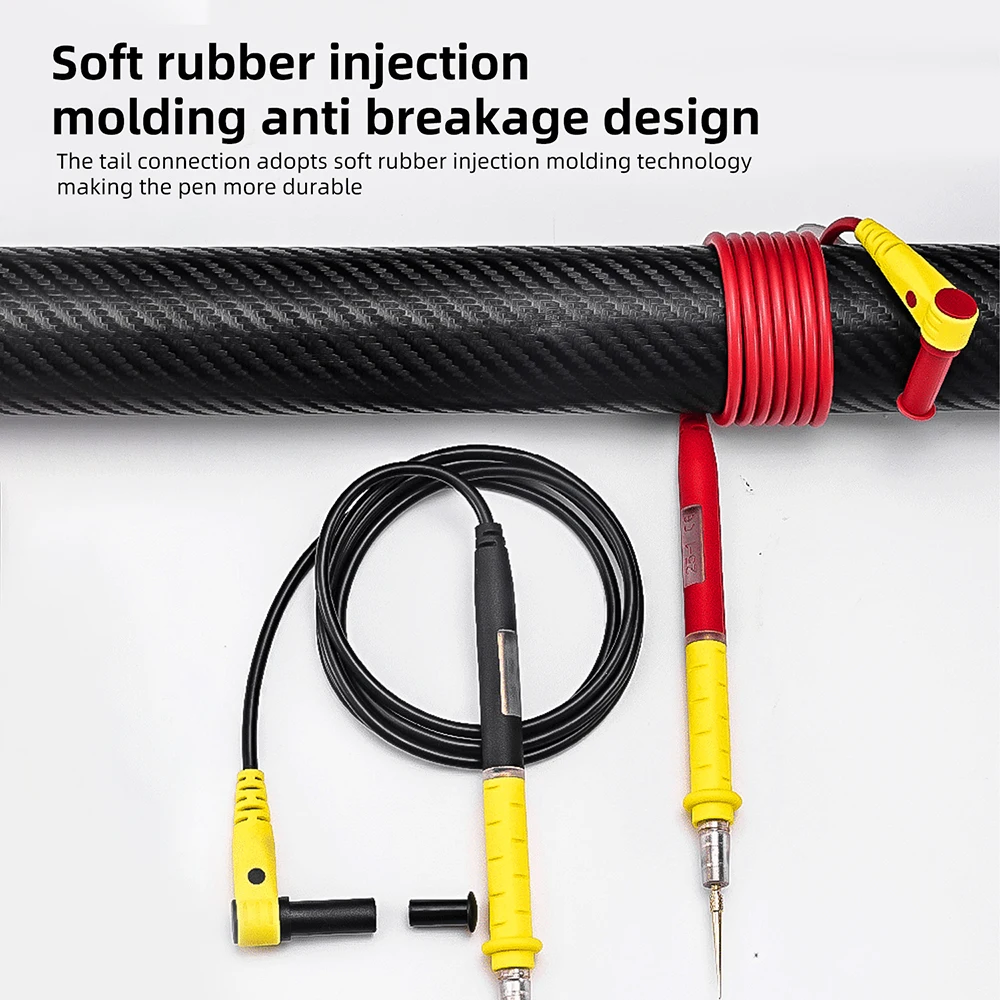 Silikon-Multimeter-Messleitungen, universelle Nadelspitze, Multimeter-Testleitungen, Messdraht, Kabel für Elektrikerwerkzeuge. – Detail 11