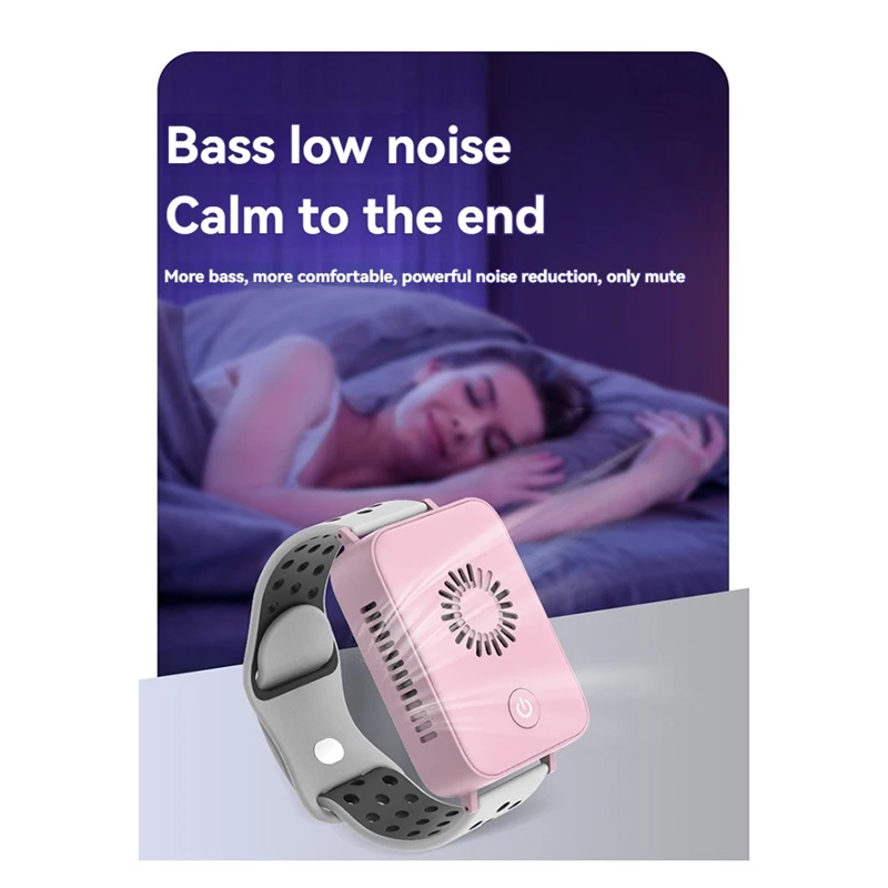 F-3C ساعة صغيرة مروحة التدفئة التبريد تكييف الهواء سوار أشباه الموصلات التبريد التدفئة USB المحمولة ساعة مروحة