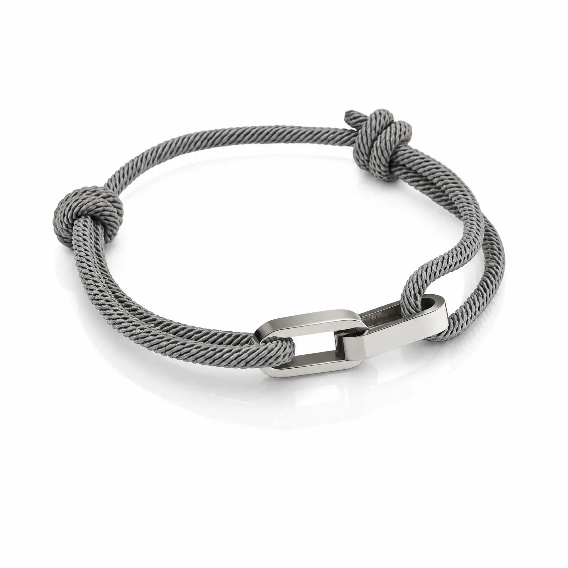 Trendy Adjustable Rope Chain Custom Name Bracelet for Couples