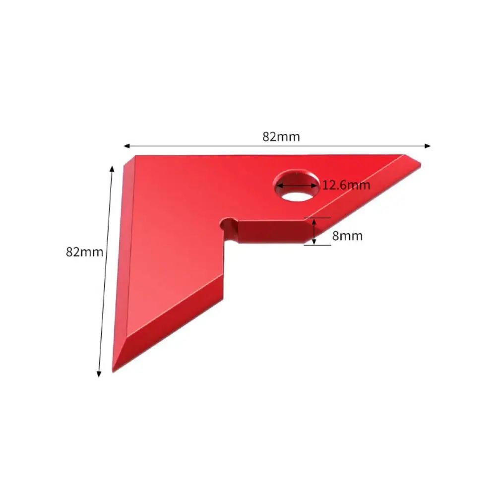 Portátil 45 °   90 °   Medidor de ángulo recto, Mini regla de carpintería de precisión, herramienta de medición, escuadra de aleación de aluminio, bricolaje