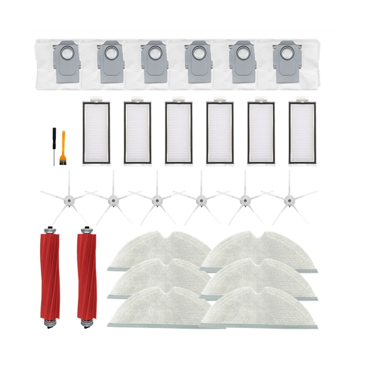 Ścierka do mopa filtra szczotki po stronie głównej dla części zamienne do odkurzaczy robota Max, Max +, Plus T8
