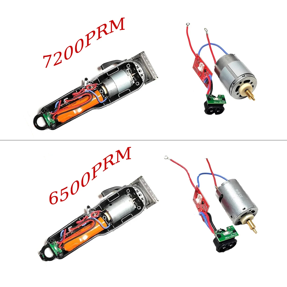 7200RPM&6500RM High-speed Motor Circuit Board Hair Clipper Replacement Parts Motor and Assembly Circuit Board Hair Clipper