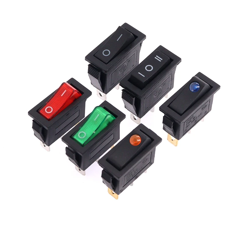 KCD3 Rocker Switch ON-OFF-ON 2 Position 3Pins Electrical equipment With Light Power Switch 16A 250V / 20A 125V AC 800W-4000W