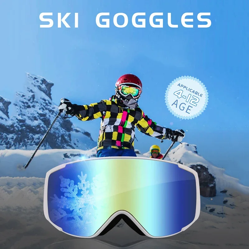 Ski Snowboard okulary dla dzieci górskie okulary narciarskie chłopcy skuter zimowe okulary sportowe śnieg dziewczyny okulary rowerowe okulary