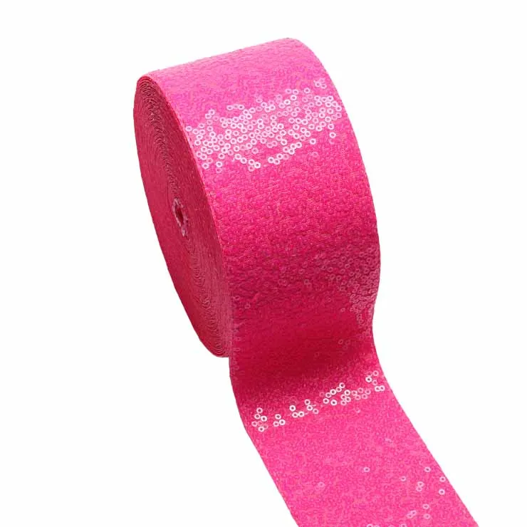 Imagem -03 - Flat Sequin Ribbon para Hairbows Materiais Artesanais Faça Você Mesmo 75 mm 20 Jardas por Lote